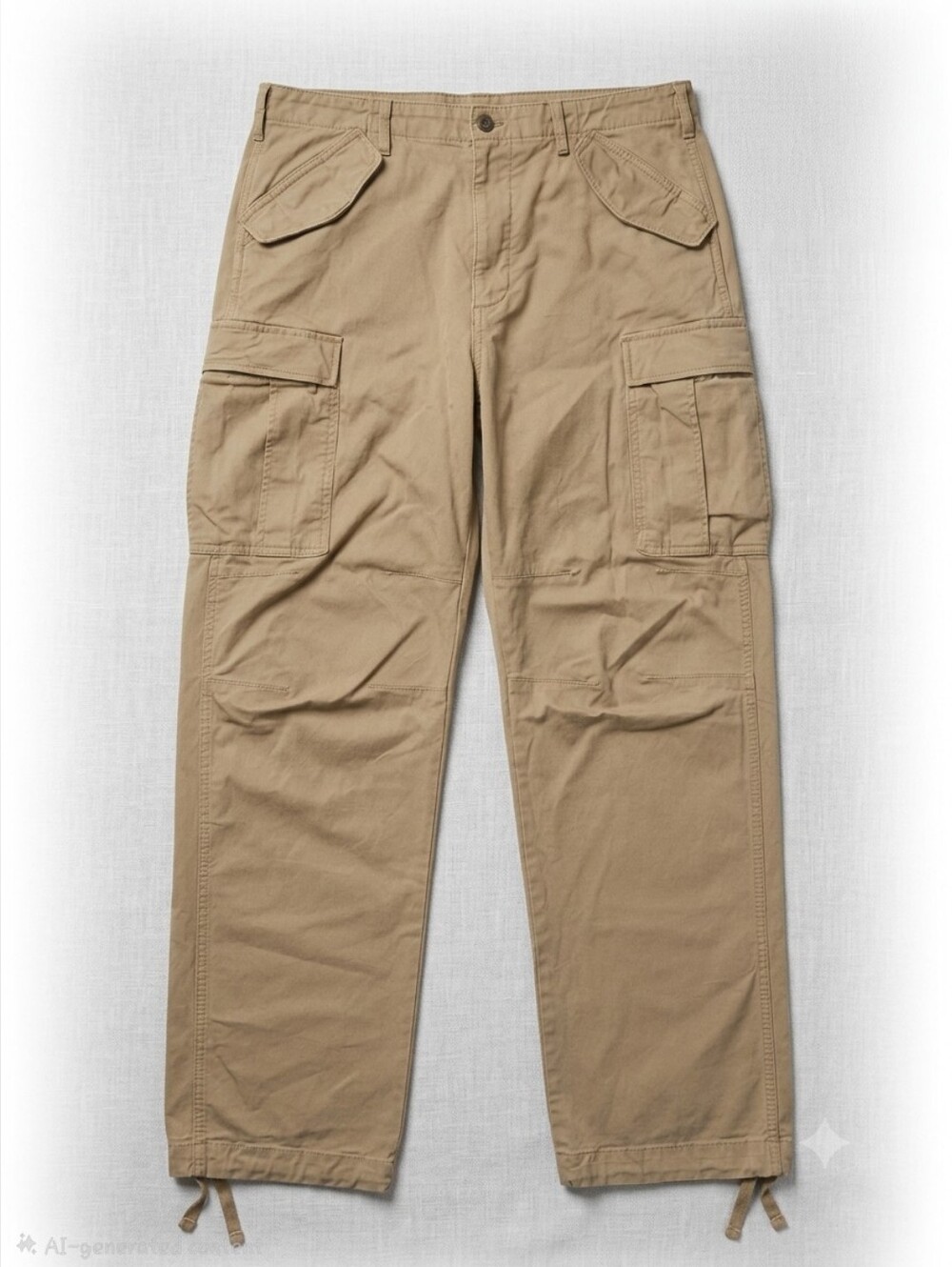 Gap Men's Straight Fit Cargo Pants Tan Khaki Sz 33x32